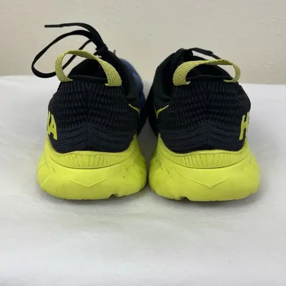 Hoka Mach 3 PROFLY Road Running Shoes Mens Size 10 Blue Yellow - Picture 5 of 8